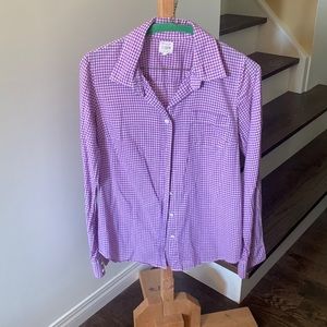 J Crew Button Down Perfect Shirt Size XS